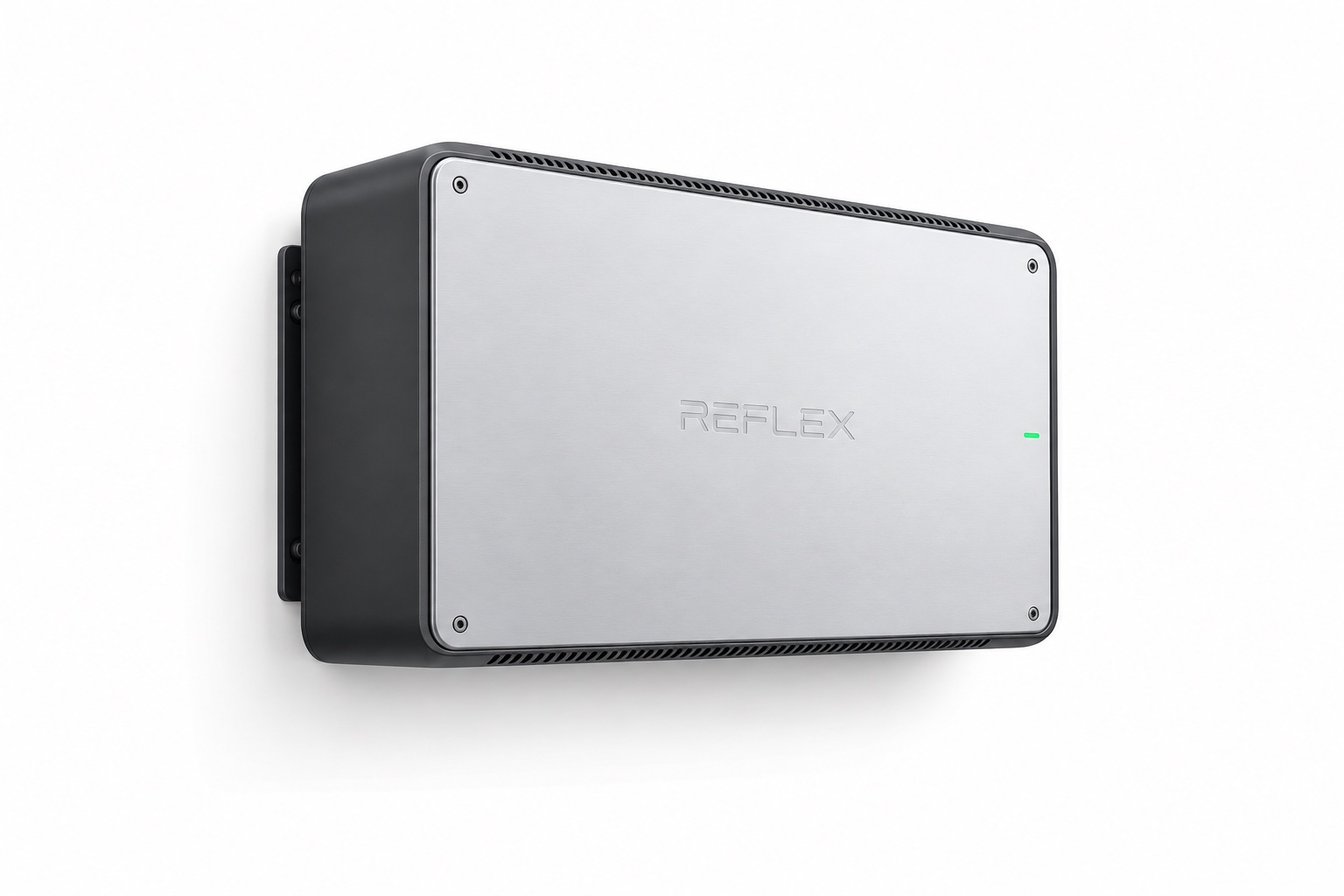 A single sealed Reflex air node mounted flat against a wall
